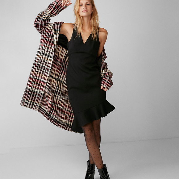 Asymmetrical Ruffle Mini Dress - Picture 2 of 3